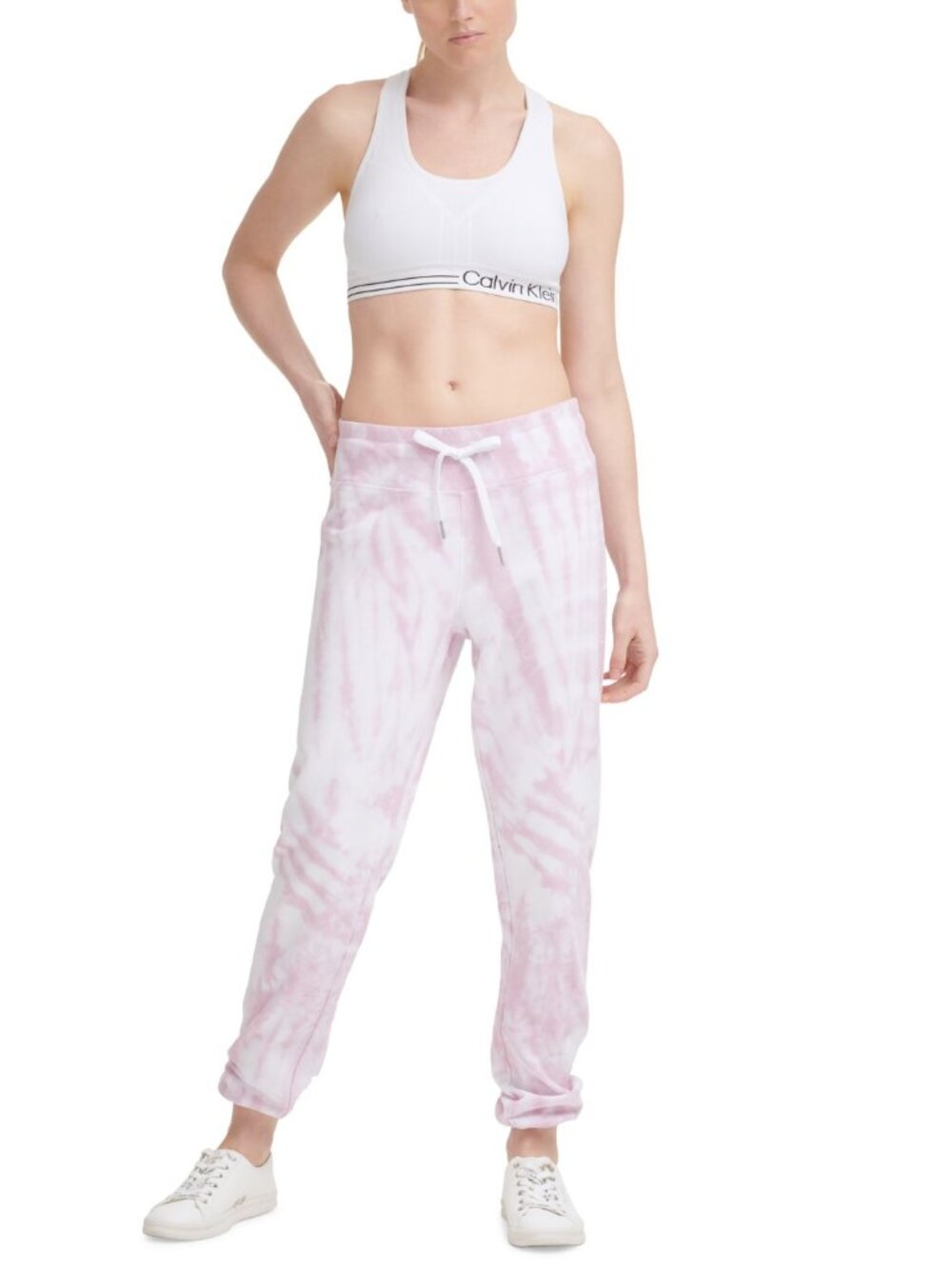 Calvin Klein Womens Performance Tie Dyed Jogger Pants
